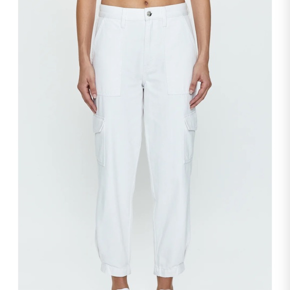 Pistola | JOSEPHINE HIGH RISE TAPERED CARGO - WHITE size 31 - Picture 1 of 5
